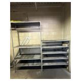 (2) Metal Open Shelves