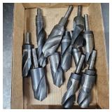 Assortment of HSS Twist Drill Bits w/ Taper Shanks