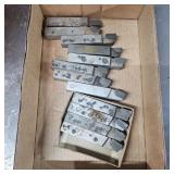 Assorted Brazed Carbide Lathe Cutting Tool Bits
