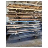 10Ga thru 20ga metal & stainless sheets W/rack