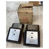 Set of 4 machine mounts, 6 x 6, 80-grade