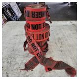 5 Rolls of Red "Danger Do Not Enter" Safety Tape
