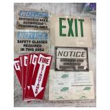 Safety/notice signs & fire extinguisher stickers
