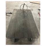 71" Wooden Cart