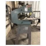 Dayton vertical band saw on stand
