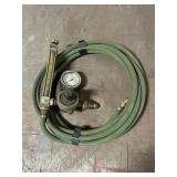 Gas flowmeter regulator w/ pressure gauge &