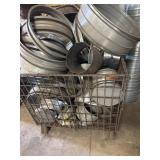 Wire crate full couplings & 3-1 duct caps
