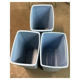 Rubbermaid 8 Gallon Wastebackets (3)