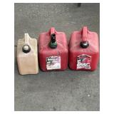 Variety of Gasoline Cans (3)