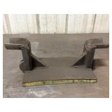 Custom metal fabrication piece, 17 x 7.5 x 6in H