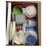 Storage containers, lazy susan, drying rack
