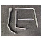 9/16 off set wrench, 1/2in angle wrench, 3/8x6