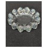 Clear Bubble Ashtray/Trinket dish 5in in diameter
