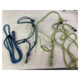 (2) Double Dan Rope Halters & Lead Ropes