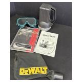 DeWalt dust bag, safety goggles, Ford Model A & B