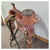 16in Billy Cook Brown Leather Western Saddle