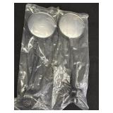 2 round rearview accessory mirrors w/flexible stem