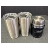 (2) Yeti Cups & Thermos Stainless Insulated Food