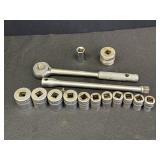 1/2" Indestro Super Ratchet, Extension, & Sockets
