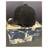 International Black Velvet Equestrian Helmet