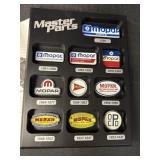 Mopar Master Parts logo display plaque, 9 x 12in