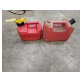 1.25 Gal & 2 Gal Red Gasoline Cans