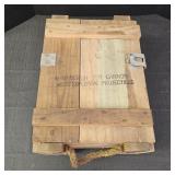 Vintage Wooden Military Ammunition Crate