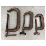 (3) C-Clamps