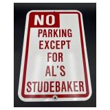 No Parking Metal Sign