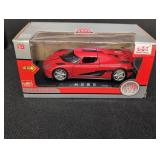 Koenigsegg Die-cast Red Sports Car 1:32 scale