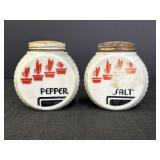 Anchor Hocking Vitrock uranium milk glass shakers
