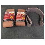 (3) Sanding Belts Ace 3in x 18in, Resin Bond