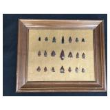 Framed Arrowhead Collection