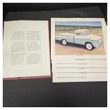 (6) VTG Automotive Prints w/ Folder