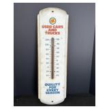OK Used Cars & Trucks Advertising Thermometer