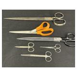 Variety of 6 scissors - Office Shears, Clauss No.