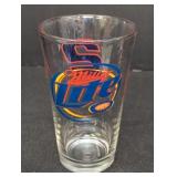 (2) Libby 16oz.  Beer glasses, Miller Lite &