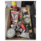 Box of Painting, Staining & Cleaning Items