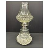Lamplight Farms diamond pattern oil lamp, heavy