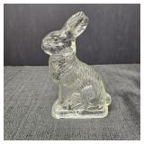 VTG J H Millstein Pressed Glass Rabbit Candy