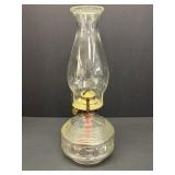 Kaadan Ltd. clear glass oil lamp w/ribbed