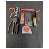 Sliding T-Bevel square, hand deburring tool