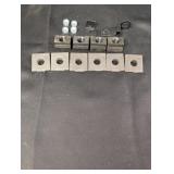 (6) 3/8in Beveled washers, 4 T-Slot Nuts, lock