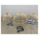 Wicker Hanging Lights