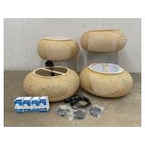 Wicker Hanging Lights