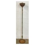 5 FT Vintage Cast Iron Torchiere Floor Oil Lamp