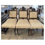 Antique Ornately Carved Wood Chairs