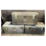 Vintage Craftsman Metal Toolboxes w/ Tools