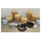 Wicker Hanging Lights