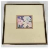 Framed and Signed Floral Watercolor - Beckett